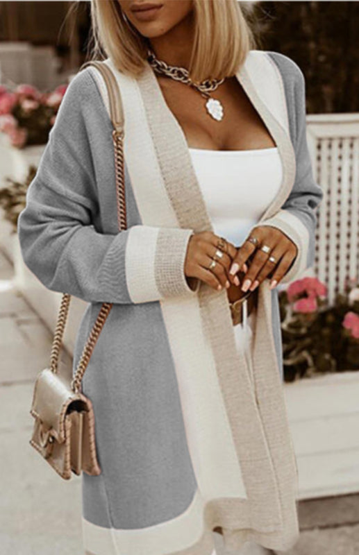 Warm Knitted Cardigan In Autumn And Winter