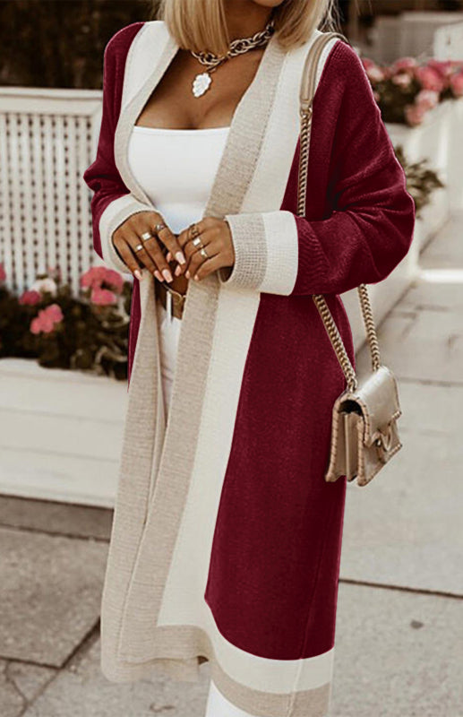 Warm Knitted Cardigan In Autumn And Winter