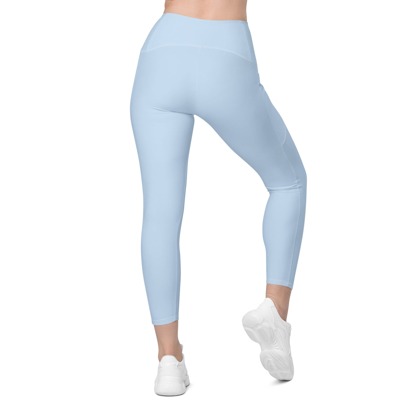 GYMTOK BOUTIQUE- POWDER BLUE Leggings with pockets