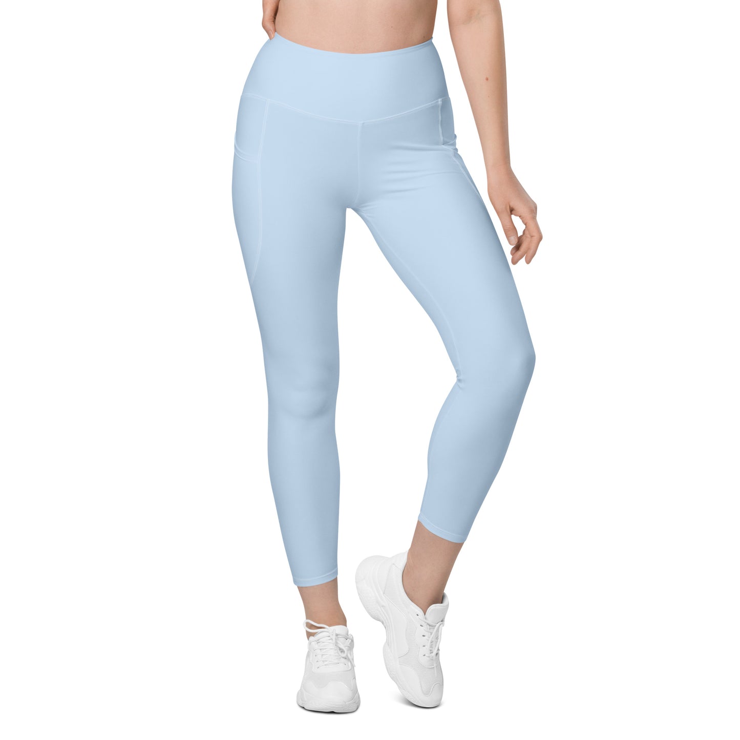 GYMTOK BOUTIQUE- POWDER BLUE Leggings with pockets