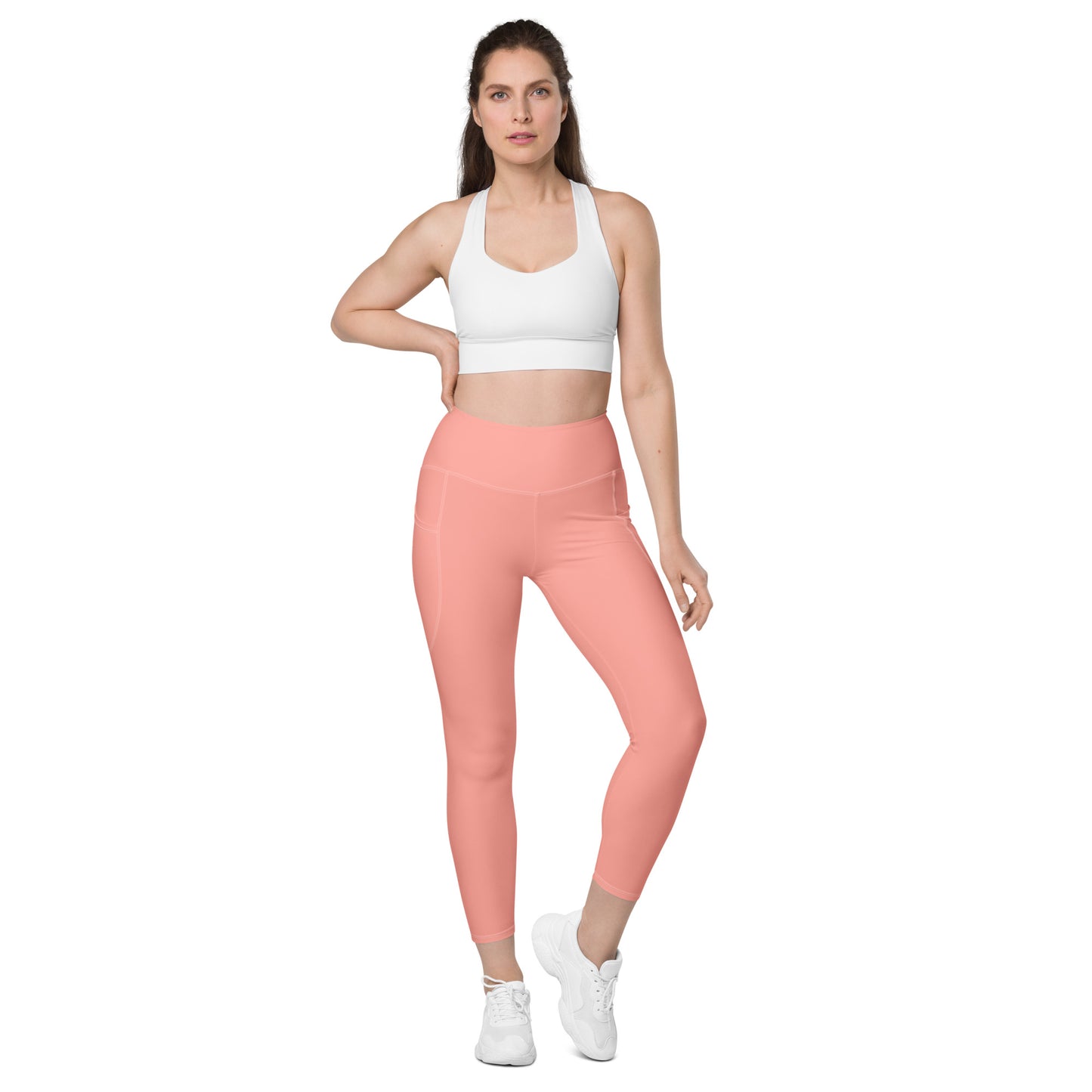 GYMTOK BOUTIQUE CORAL Leggings with pockets