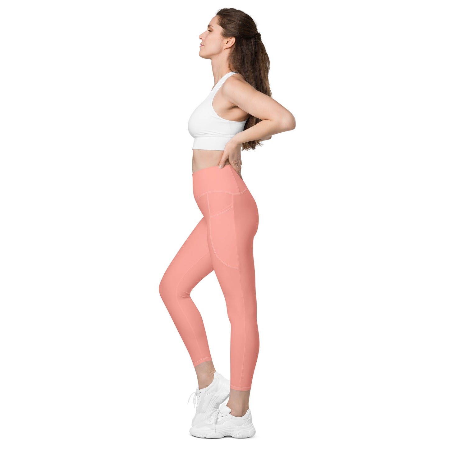 GYMTOK BOUTIQUE CORAL Leggings with pockets