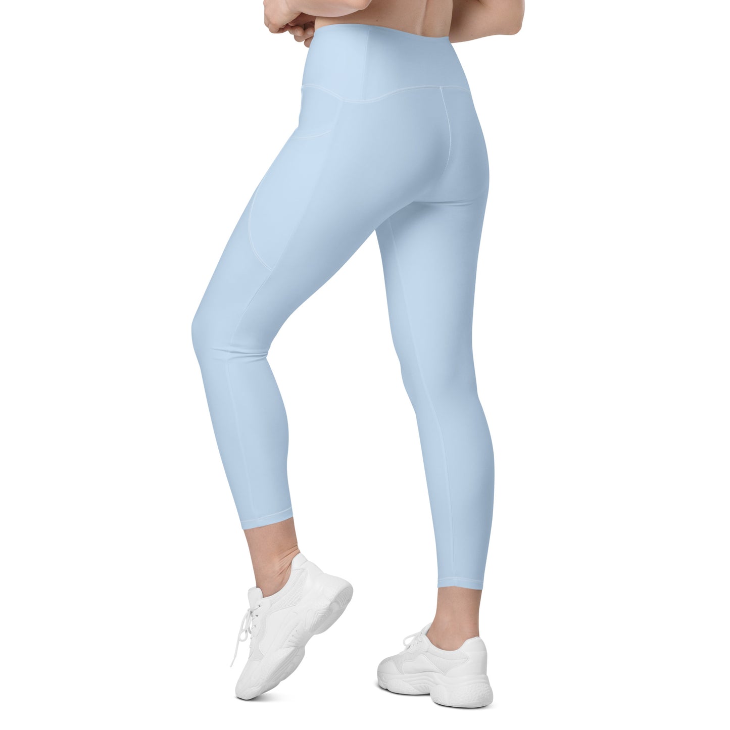 GYMTOK BOUTIQUE- POWDER BLUE Leggings with pockets