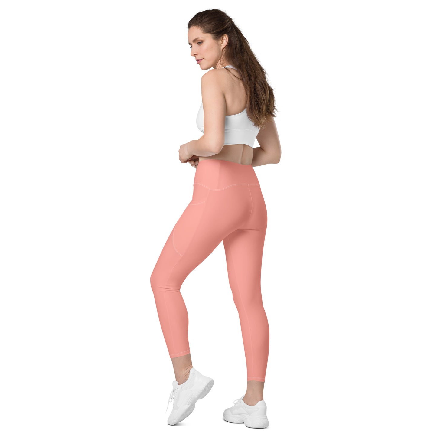 GYMTOK BOUTIQUE CORAL Leggings with pockets