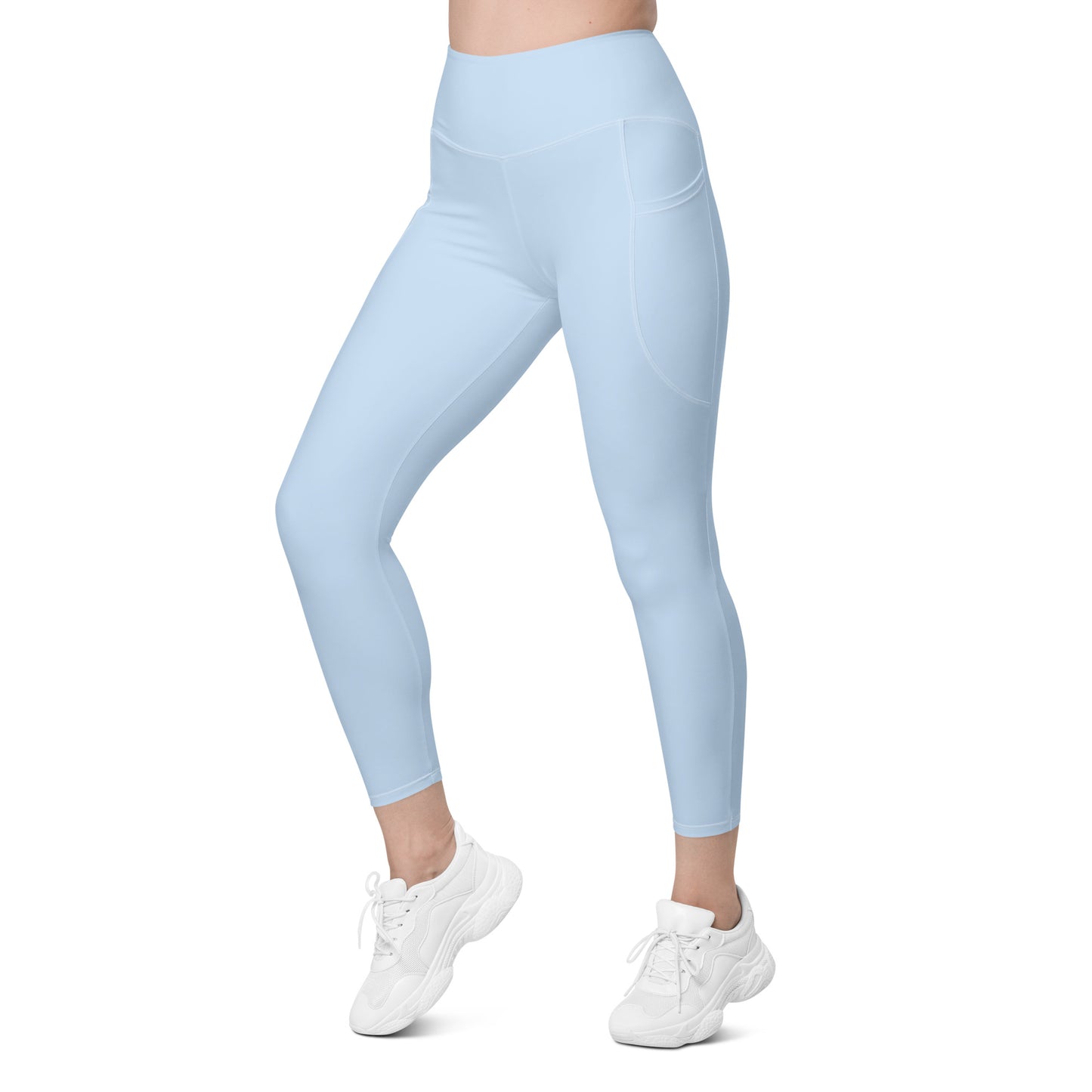 GYMTOK BOUTIQUE- POWDER BLUE Leggings with pockets