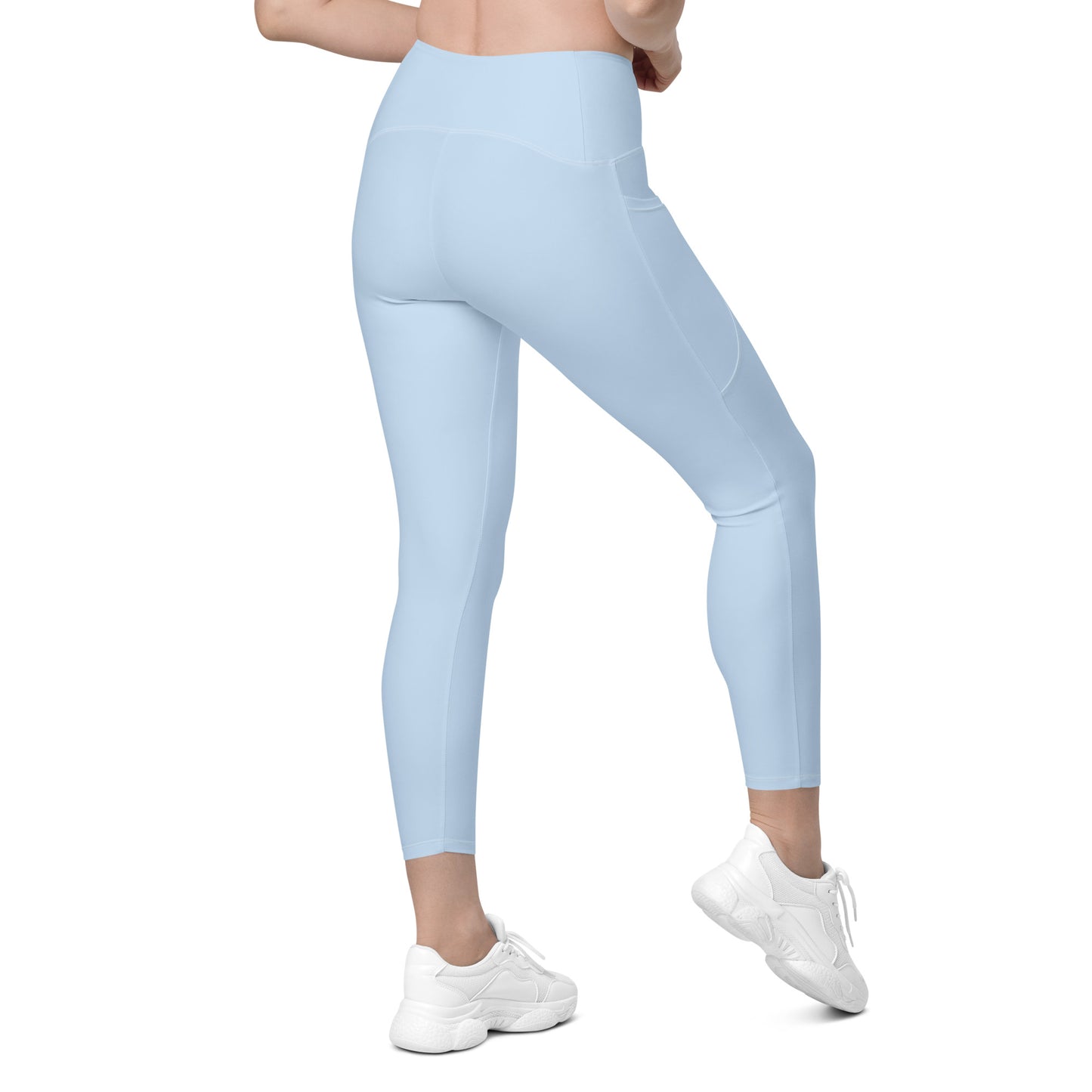 GYMTOK BOUTIQUE- POWDER BLUE Leggings with pockets