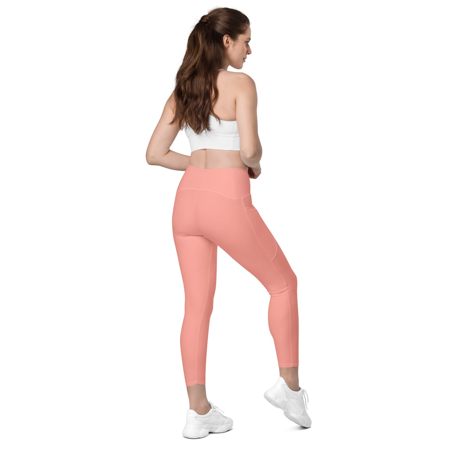 GYMTOK BOUTIQUE CORAL Leggings with pockets