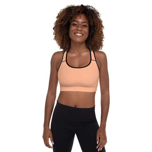 GYMTOK BOUTIQUE CORAL Padded Sports Bra