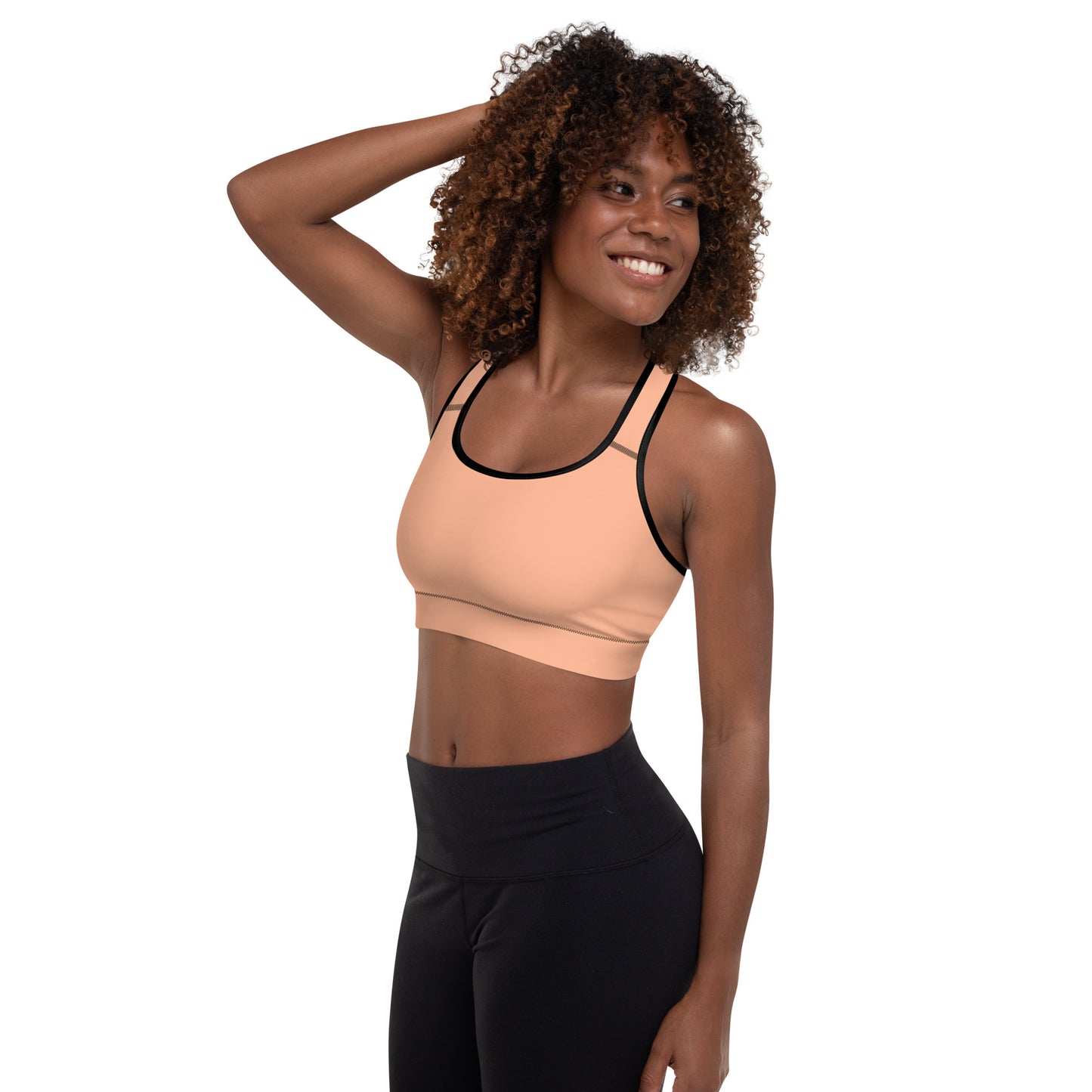GYMTOK BOUTIQUE CORAL Padded Sports Bra