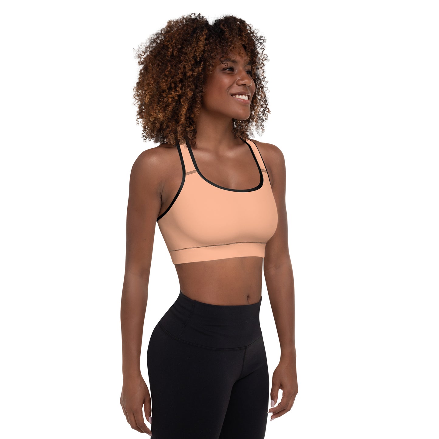 GYMTOK BOUTIQUE CORAL Padded Sports Bra