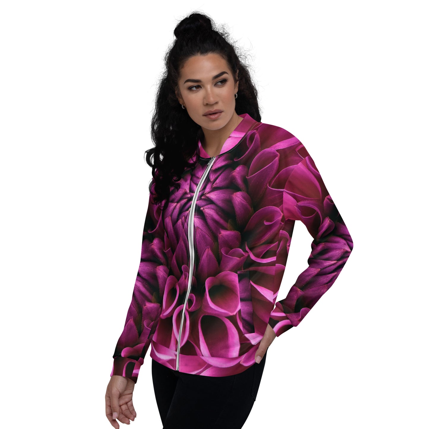 FLOWER BOUTIQUE- DELIAH PINK THEME  Bomber Jacket