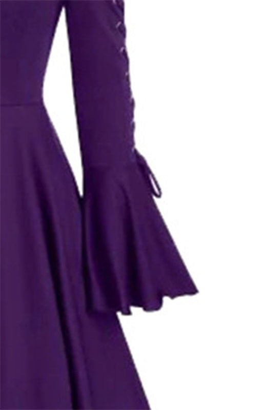 Corns With Hooded Lotus Leaf Sleeves With Irregular Hem Cape Coat