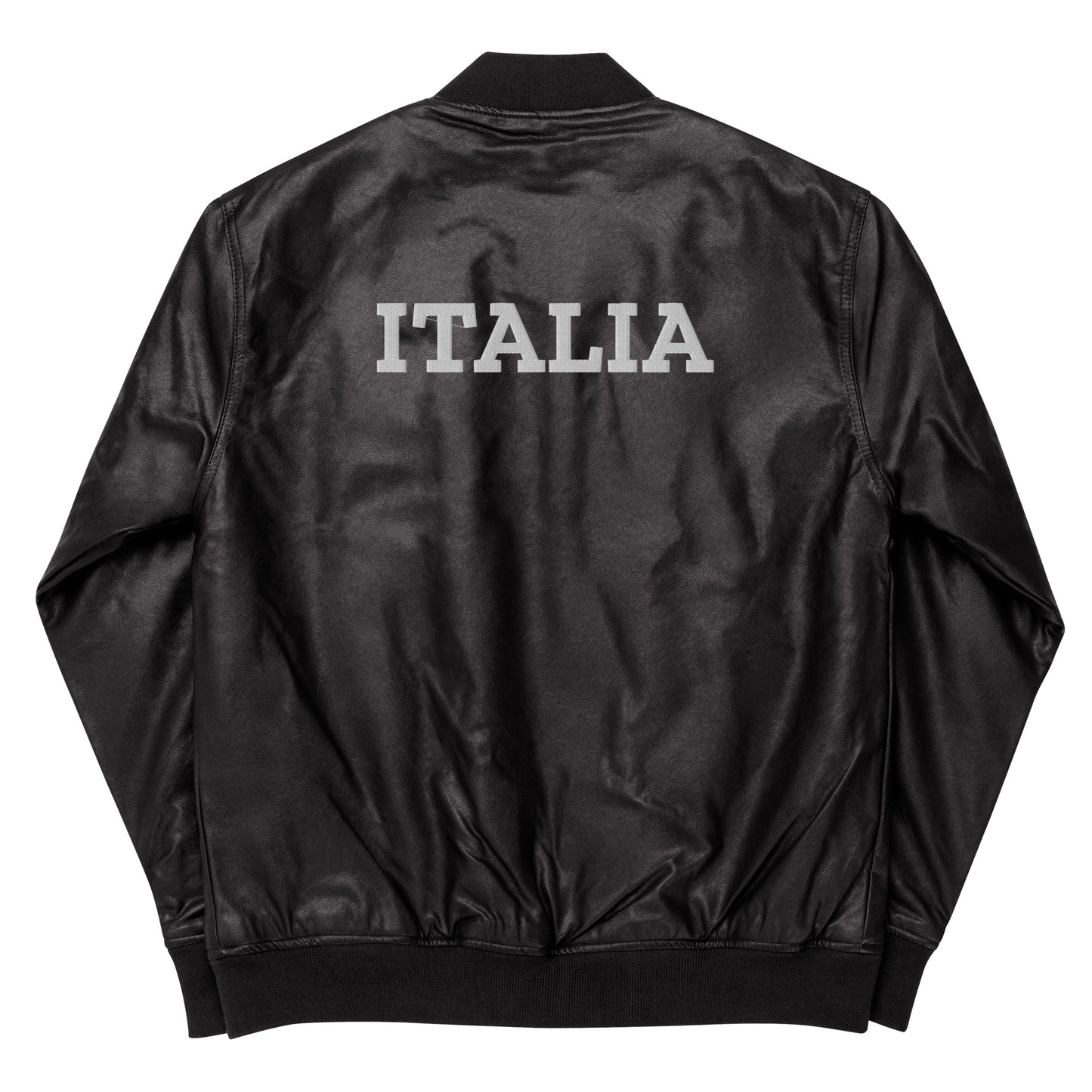 ITALIA Leather Bomber Jacket