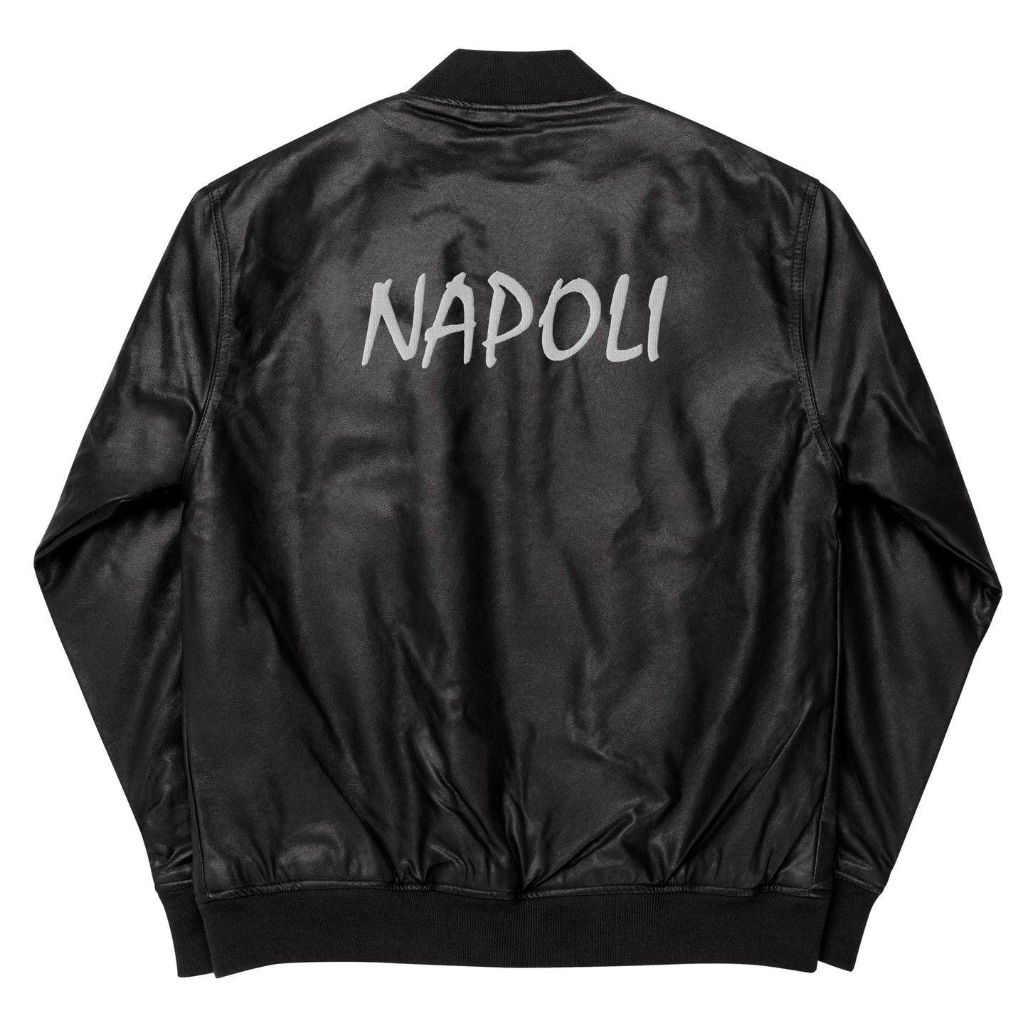 NAPOLI Leather Bomber Jacket