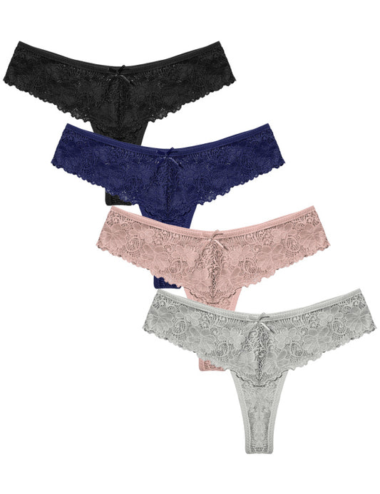 Women's Lace Thongs G-String Low Rise