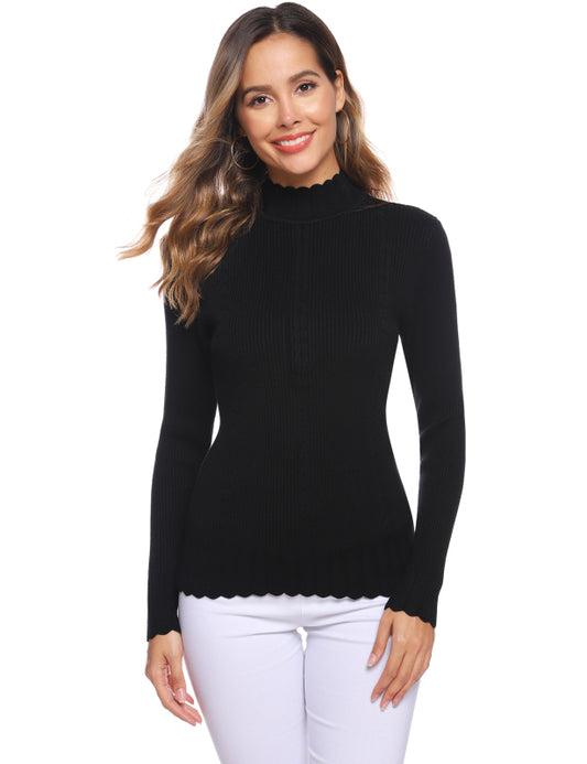Women's Slim Fit Pullover Long Sleeve Sweater