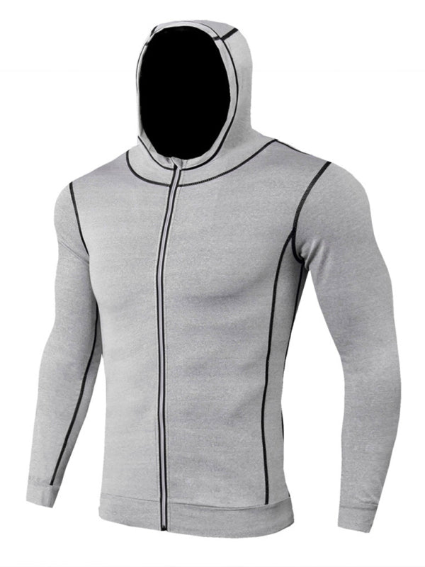 Men's Autumn Winter Sports Zip Casual Hoodie Quick Dry Jacket
