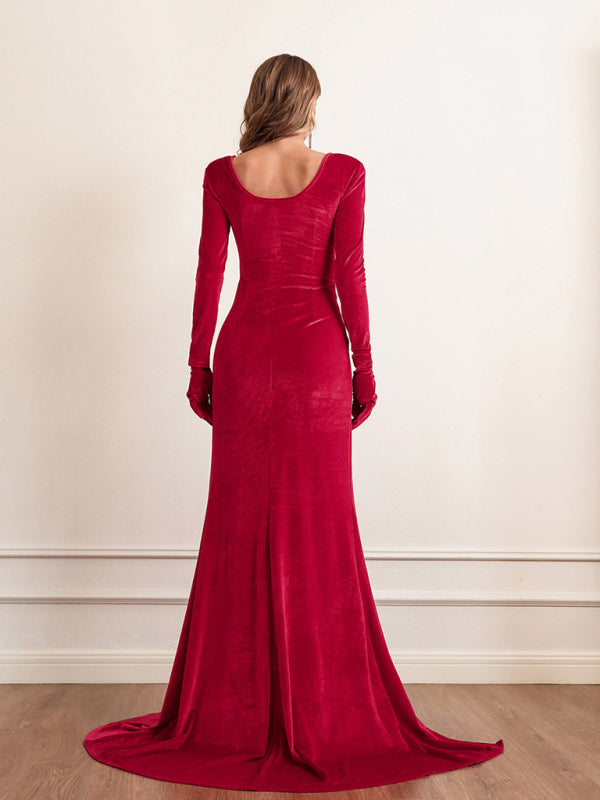 Woman'S Autumn And Winter New Temperament Slim Sexy High Waist Dress Dress