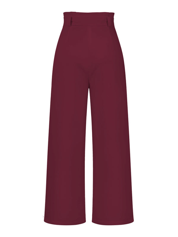 Women's Casual Loose Straight Fit Elegant Trousers