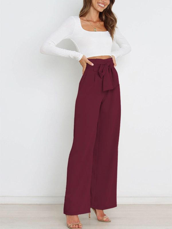 Women's Casual Loose Straight Fit Elegant Trousers