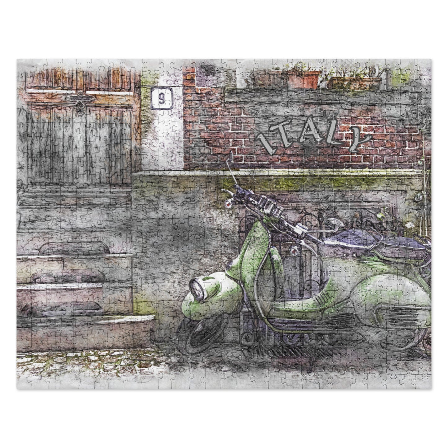VESPA IN ITALY Jigsaw puzzle