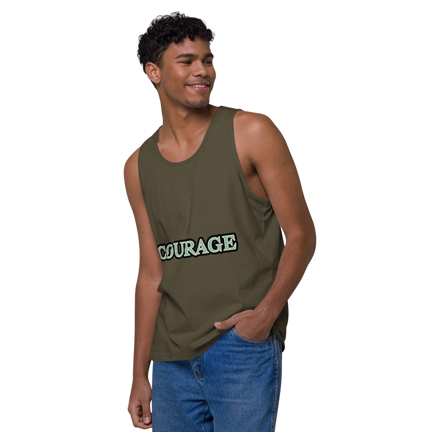 COURAGE Men’s premium tank top
