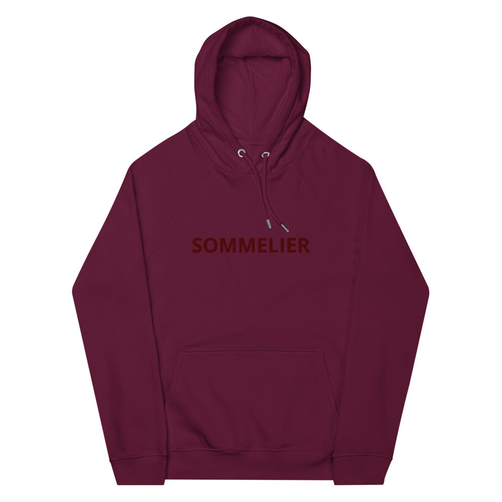 SOMMELIER- FAMOUS WORD FOR WINE EXPERT! Unisex eco raglan hoodie