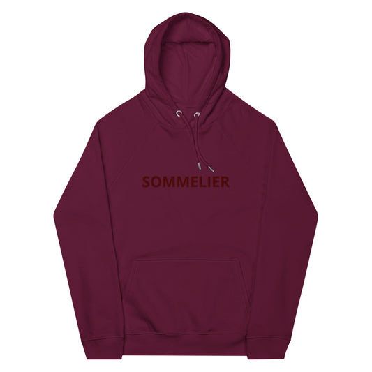 SOMMELIER- FAMOUS WORD FOR WINE EXPERT! Unisex eco raglan hoodie