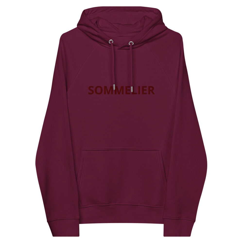 SOMMELIER- FAMOUS WORD FOR WINE EXPERT! Unisex eco raglan hoodie