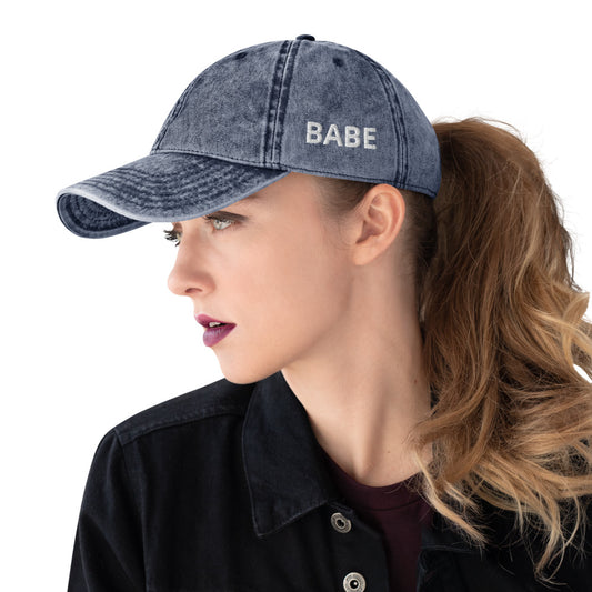BABE Vintage Cotton Twill Cap