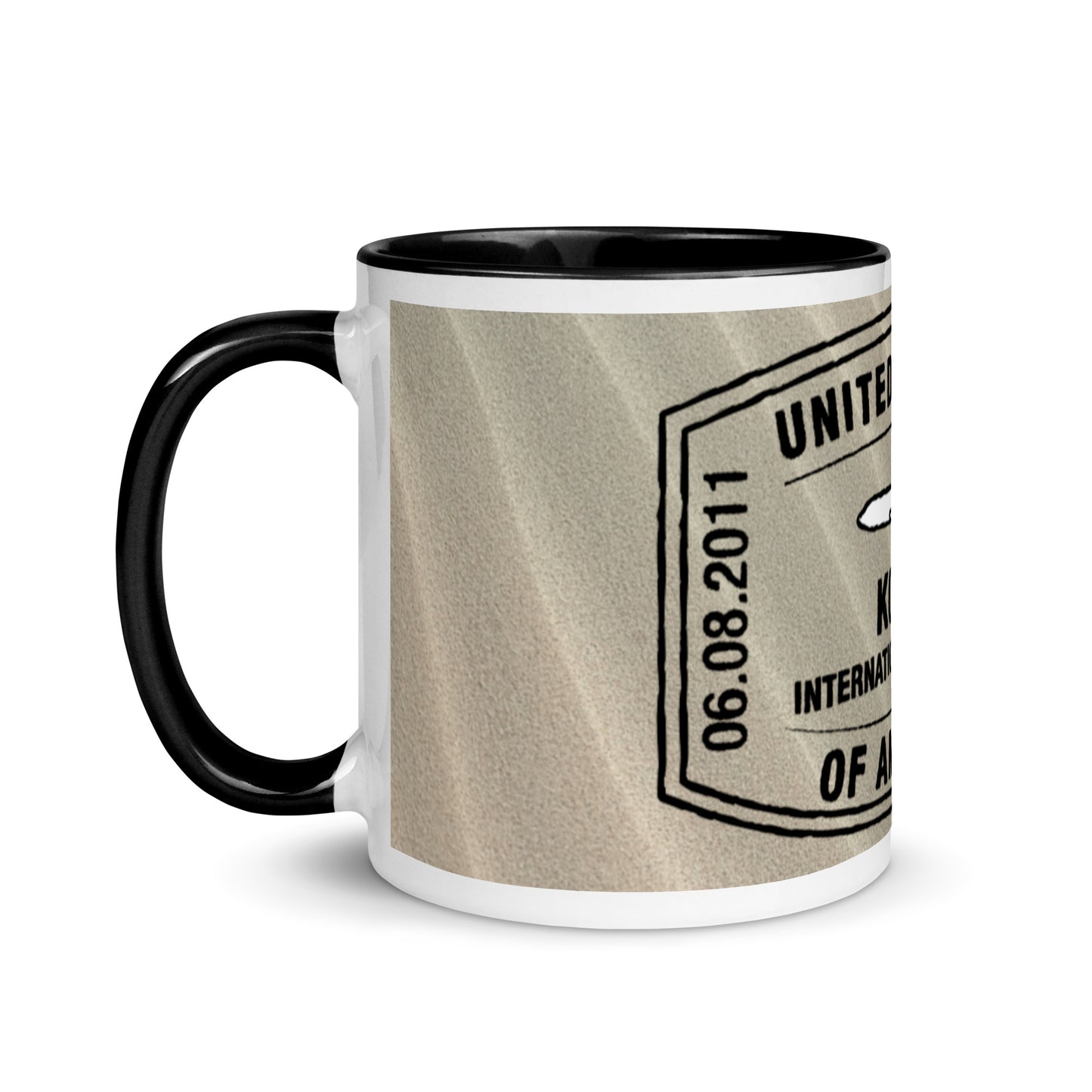 KONA HAWAII  Mug with BLACK Color Inside