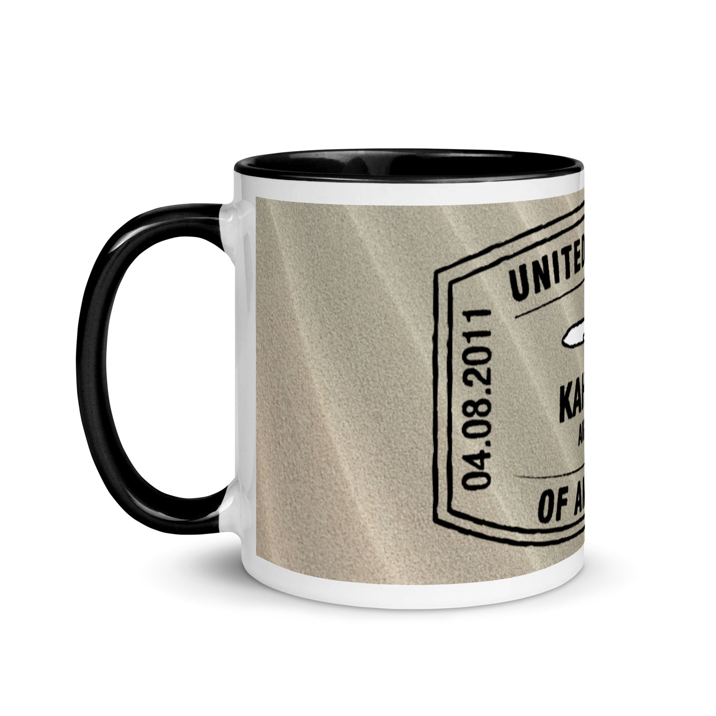 KAHULUI HAWAII--Mug with BLACK Color Inside
